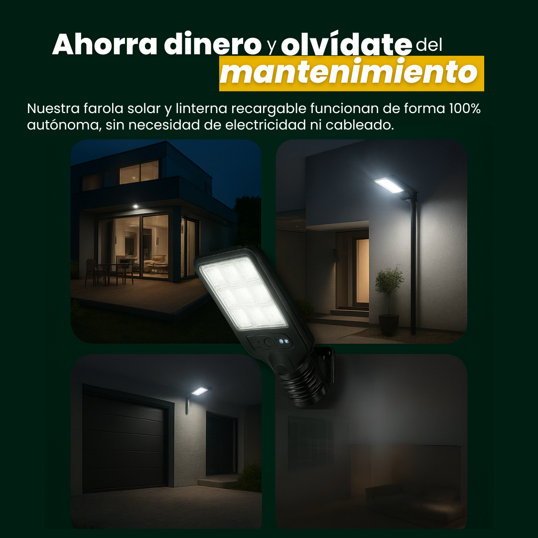 Farola Solar Led con Sensor