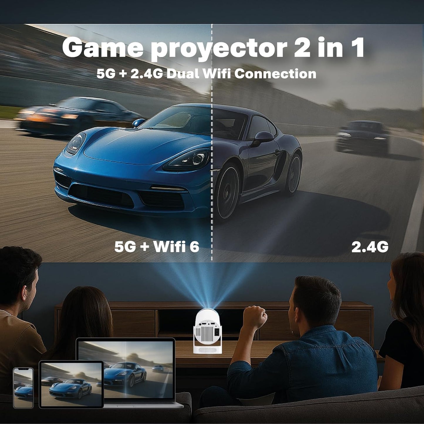 PROYECTOR CON VIDEO JUEGOS
