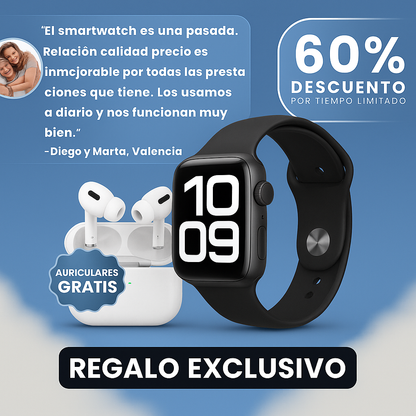 SMARTWATCH SERIE 10 + AURICULARES PRO ¡GRATIS! EDICIÓN ESPECIAL