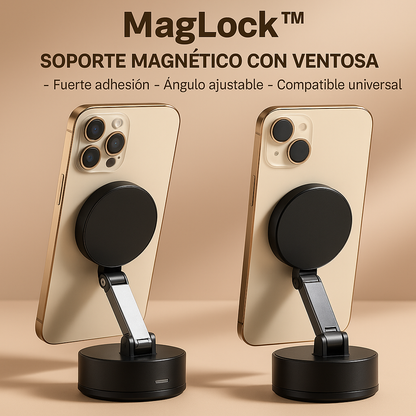 MagLock™ Soporte de teléfono con ventosa giratoria de 360°