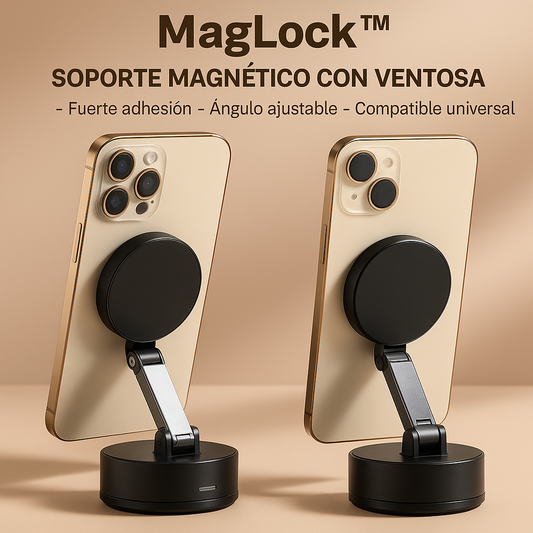 MagLock™ Soporte de teléfono con ventosa giratoria de 360°