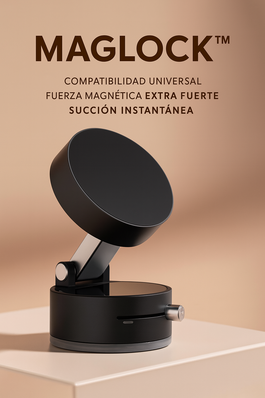 MagLock™ Soporte de teléfono con ventosa giratoria de 360°